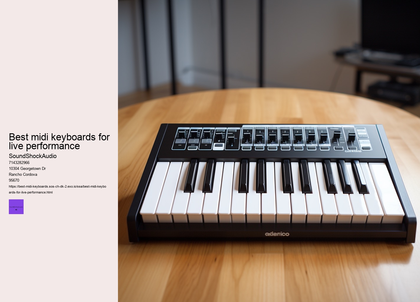 best midi keyboards for live performance